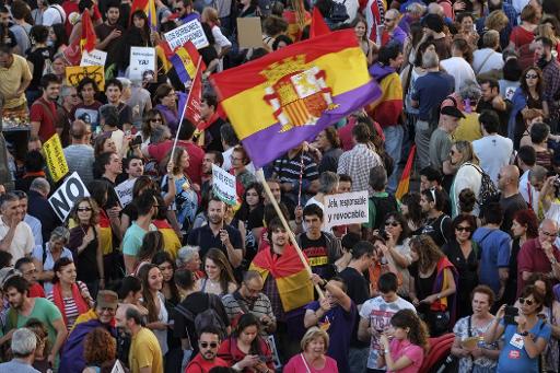 Manifestation républicaine à Madrid le 7 juin 2014