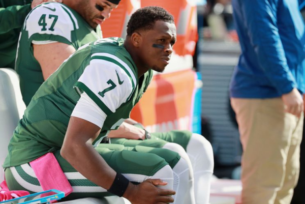 Image result for Jets quarterback Geno Smith suffered a torn right ACL