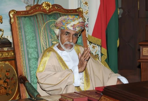 سلطان عمان قابوس بن سعيد في مسقط في 1 تشرين الثاني/نوفمبر 2015
