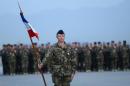 Des soldats français lors d'une cérémonie pour le 14-Juillet à l'aéroport international de Kaboul, en 2013