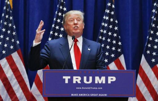 Real estate mogul Donald Trump announces his bid for the presidency during an event at the Trump Tower in New York City on June 16, 2015