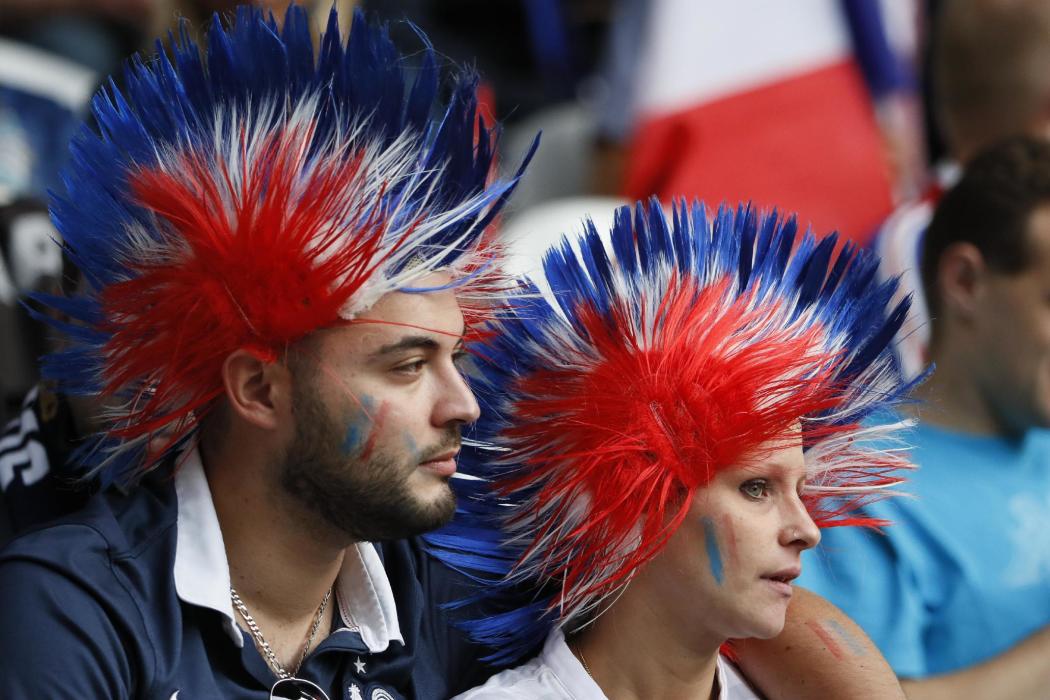 France fans before the game