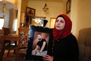 Khalida Muslih, the wife of Palestinian prisoner Mohammed &hellip;