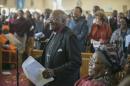 L'archevêque sud-africain Desmond Tutu lors d'une messe à Soweto, le 4 juillet 2015