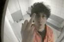 Paris : VIDEO. Attentats de Boston: La photo de Tsarnaev faisant un doigt d'honneur dans sa cellule diffusée au procès
