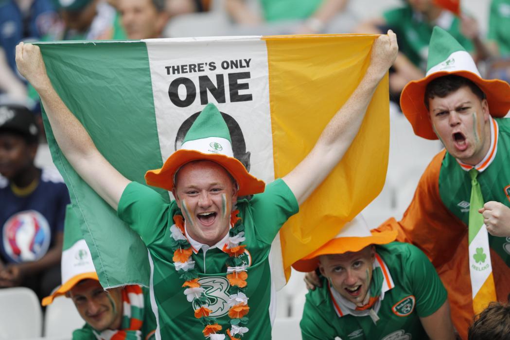 Republic of Ireland fans before the match