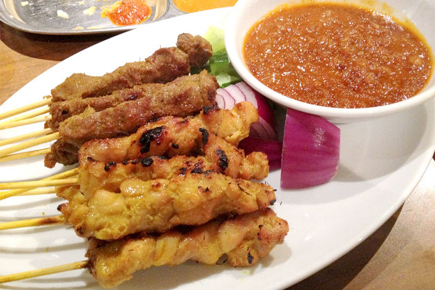 Their satay is 2-3 times chunkier than those here in South East Asia.