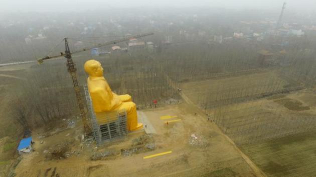 Chine : à peine construite, la statue géante de Mao déjà détruite