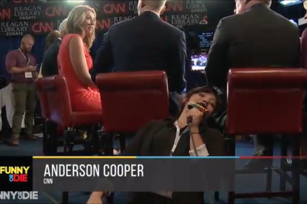 Funny or Die Crew Checks Out Anderson Cooperâ€™s Armpit at GOP Debate ...
