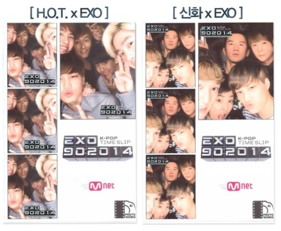 EXO，神話-H.O.T一起拍攝的「大頭貼」..好想收藏