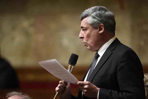 Henri Guaino lors des questions au gouvernement le 12 novembre 2014 à l'Assemblée nationale à Paris