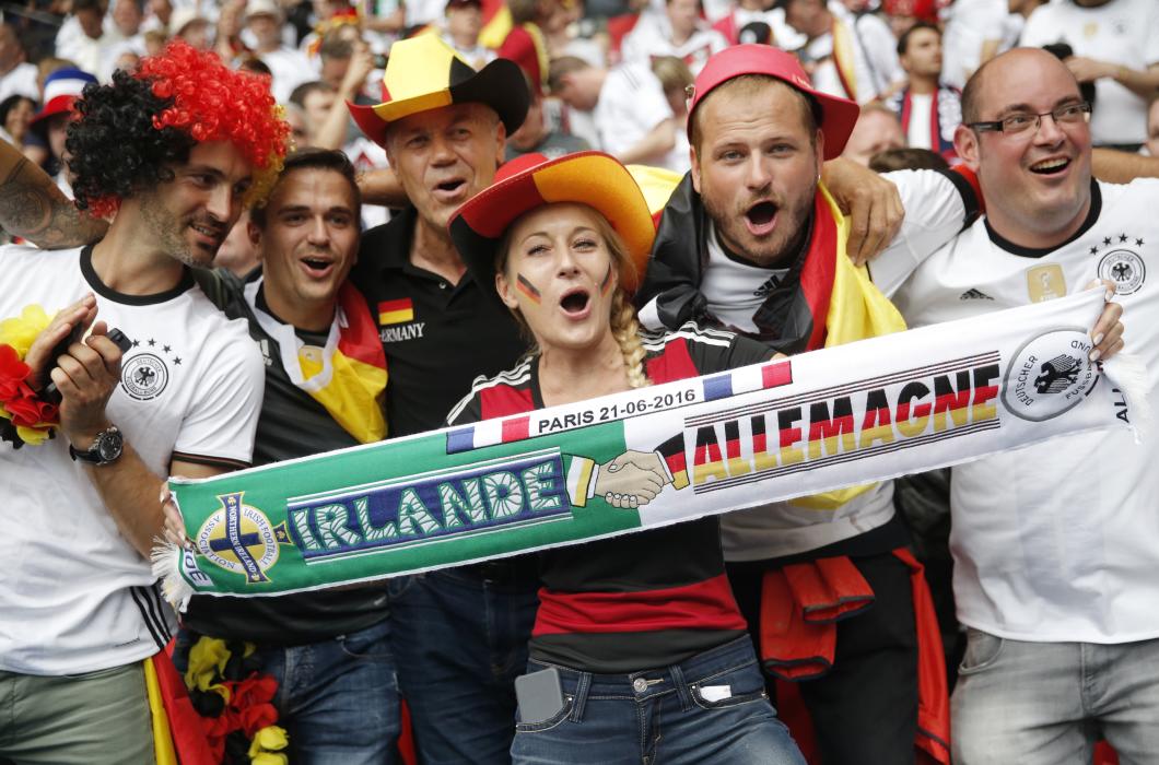 Germany fans before the match