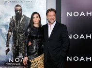 Actors Jennifer Connelly and Russell Crowe attend the New York Premiere of "Noah" at Clearview Ziegfeld Theatre on March 26, 2014 in New York City