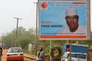 Affiche électorale pour Hama Amadou le 2 février 2016 à Niamey au Niger