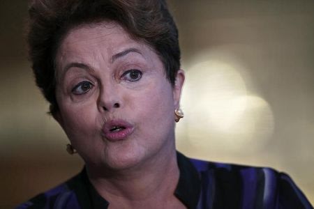 Presidente Dilma Rousseff durante entrevista coletiva em Brasília. 01/10/2014 REUTERS/Ueslei Marcelino