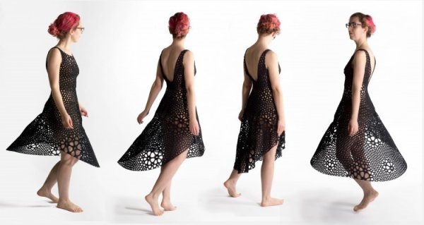 【CES 2015】3D打印另一方向：女神的新衣，全新4D打印概念增強衣物舒適性