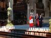 Le cardinal Rainer Maria Woelki (c) et Annette Kurschus (d) durant la cérémonie oecuménique dans la cathédrale de Cologne