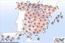 Mapa significativo para hoy elaborado por la Agencia Estatal de Meteorología (AEMET). EFE