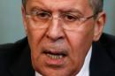 Russian Foreign Minister Lavrov attends news conference in Moscow
