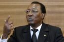 Le Président tchadien Idriss Deby Itno, lors d'une conférence de presse à Paris, le 6 décembre 2012