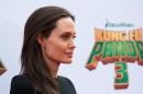 La actriz Angelina Jolie, en el estreno de "Kung Fu Panda 3", el Hollywood, California, el 16 de enero de 2015