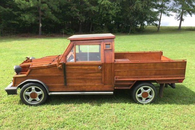 eBay wooden truck side photo