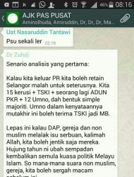 PKR hits out at PAS after leaked WhatsApp message