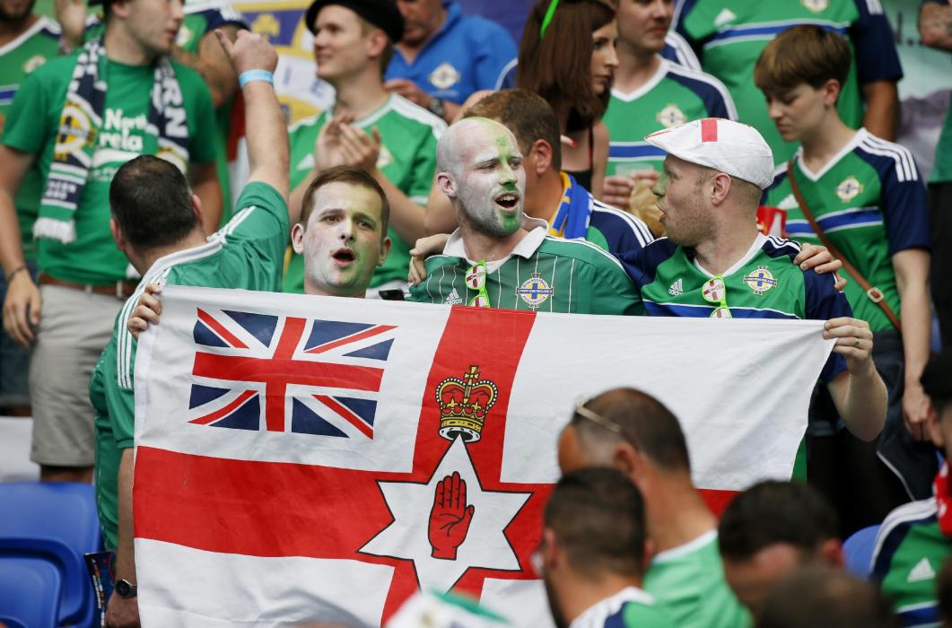 Northern Ireland fans before the match