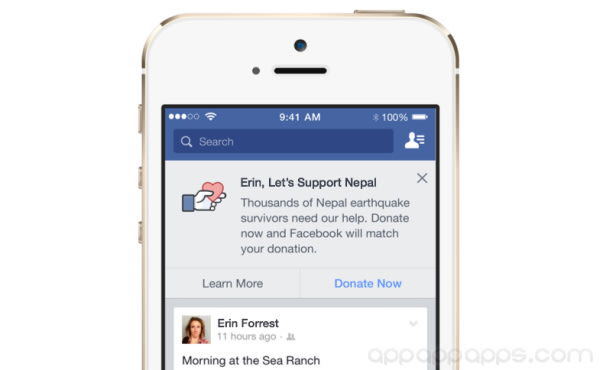 伸出你的援手吧! Facebook 推出尼泊爾捐款功能, 你捐多少 FB 就捐多少