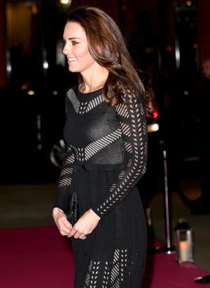 Kate Middleton Accentuates Baby Bump In Black Knit&nbsp;&hellip;