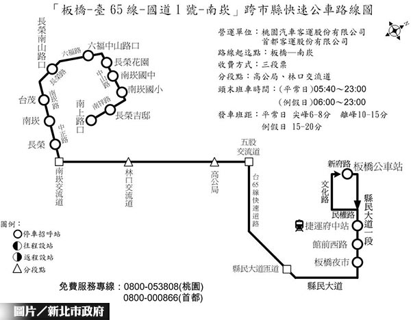 952「板橋-南崁」快速公車上路
