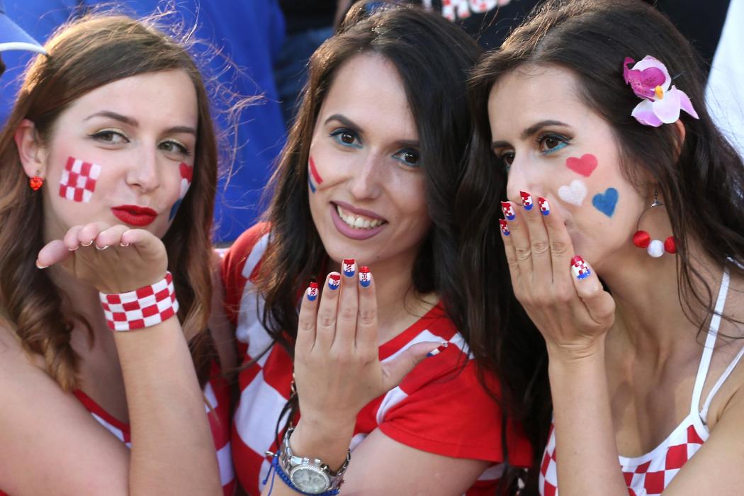 Croatia fans before the game
