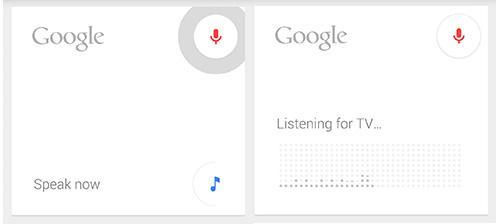 Google Now music detection screenshot