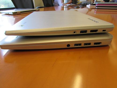 Toshiba Chromebook 2 seen from the side