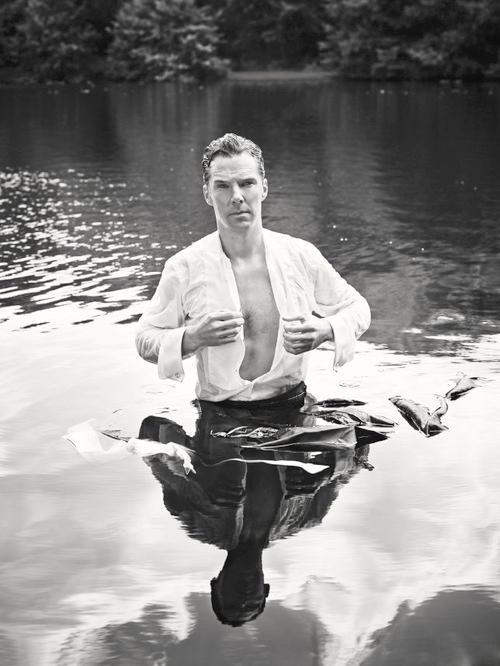 Benedict Cumberbatch Becomes A Shirtless Mr Darcy For Charity