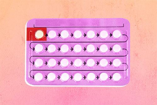 Does the pill help with acne? Art: Ashley Minette