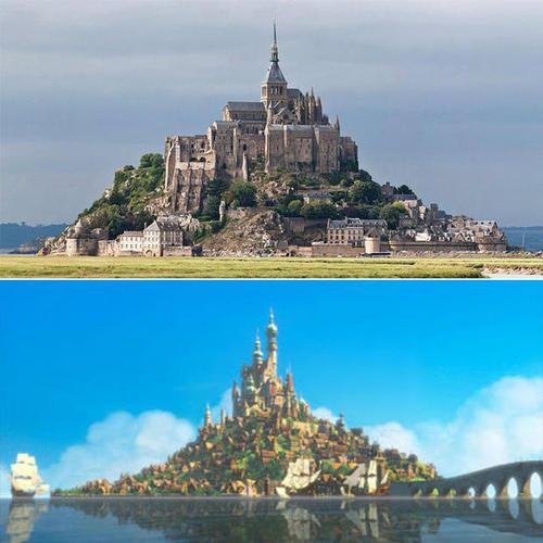 the inspiration for the Castle in Tangled