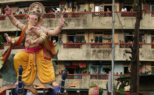 This year, Ganpati mandals in Mumbai will have to sign an undertaking issued by the fire department if they want to go ahead with Ganesh Chaturthi celebrations in the city. Sachin Gokhale/Firstpost
