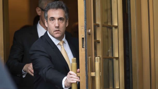 PHOTO: Michael Cohen leaves Federal court, Aug. 21, 2018, in New York City. (Mary Altaffer/AP, FILE)