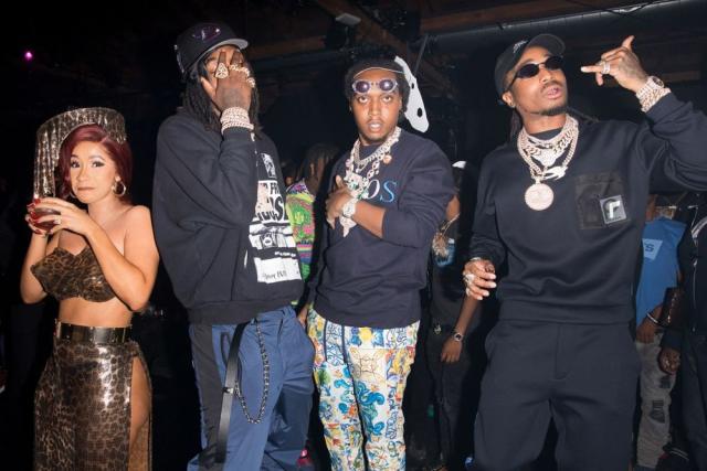 Cardi B and Migos celebrate her 26th birthday, Oct. 11, 2018.