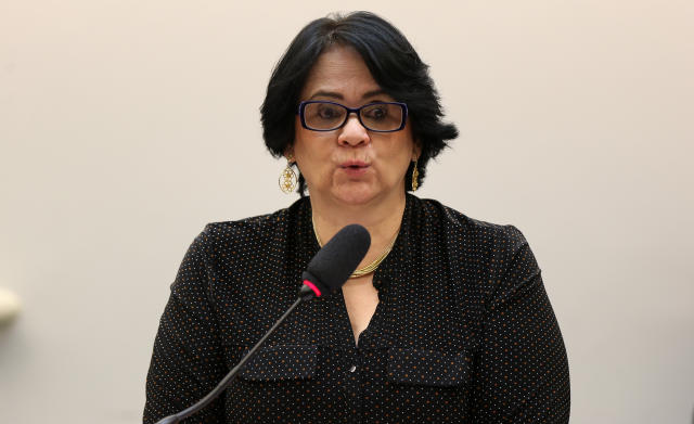 ***FOTO DE ARQUIVO*** BRASÍLIA, DF, 22.05.2019 - A ministra Damares Alves (Ministério da Mulher, Família e Direitos Humanos) durante audiência pública na Comissão de Direitos Humanos da Câmara, em Brasília. (Foto: Pedro Ladeira/Folhapress)