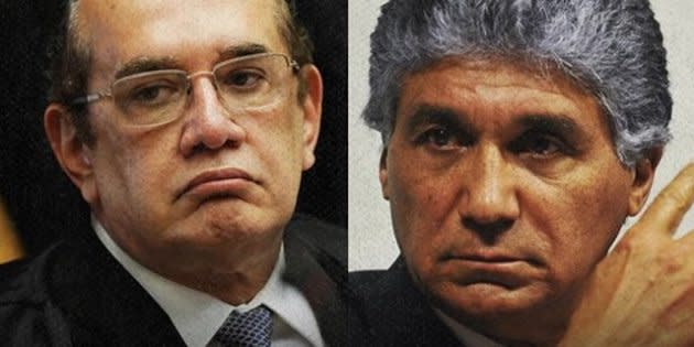 Ministro Gilmar Mendes (à esquerda) mandou soltar Paulo Preto, ligado ao PSDB, por falta de 'argumentos sólidos' para a prisão.