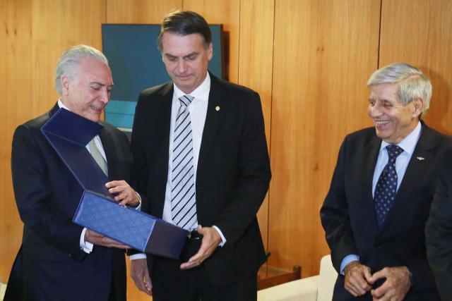 Michel Temer encontra Jair Bolsonaro