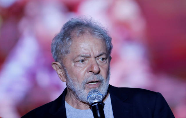 O ex-presidente Lula durante ato em Recife após ser solto, em novembro. Foto: Adriano Machado/Reuters