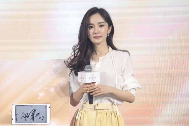 La actriz Yang M asiste a un evento en Pekín, China. (Photo by VCG/VCG via Getty Images)