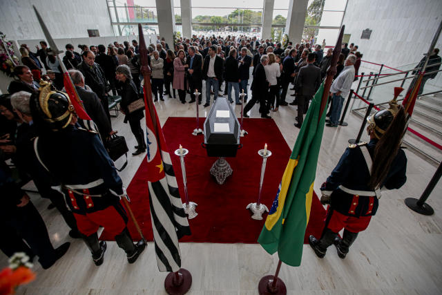 SÃO PAULO, SP, 02.09.2019: VELÓRIO- ALBERTO GOLDMAN - Amigos e familiares no velório do ex-governador Alberto Goldman (PSDB) na Assembleia Legislativa de São Paulo, nesta segunda. (Foto: Suamy Beydoun/Agif/Folhapress)