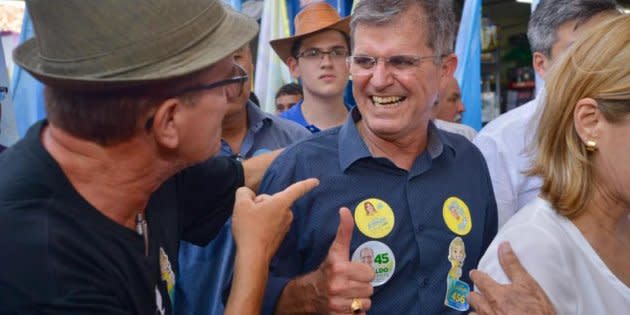 O general da reserva Guilherme Theophilo, em campanha no Ceará, onde disputou o cargo de governador neste ano.