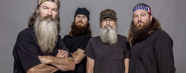(L-R) Phil Robertson, Jase Robertson, Si Robertson, and Willie Robertson from "Duck Dynasty" (Zach Dilgard/AP/A&E)