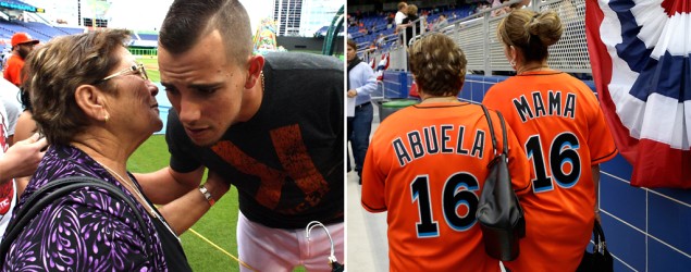 Olga Fernandez finally got to watch her grandson, Jose Fernandez, pitch in the big leagues. (Getty Images)