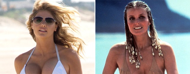 Kate Upton in "The Other Woman," left, and Bo Derek in "10." (20th Century Fox/Everett Collection)